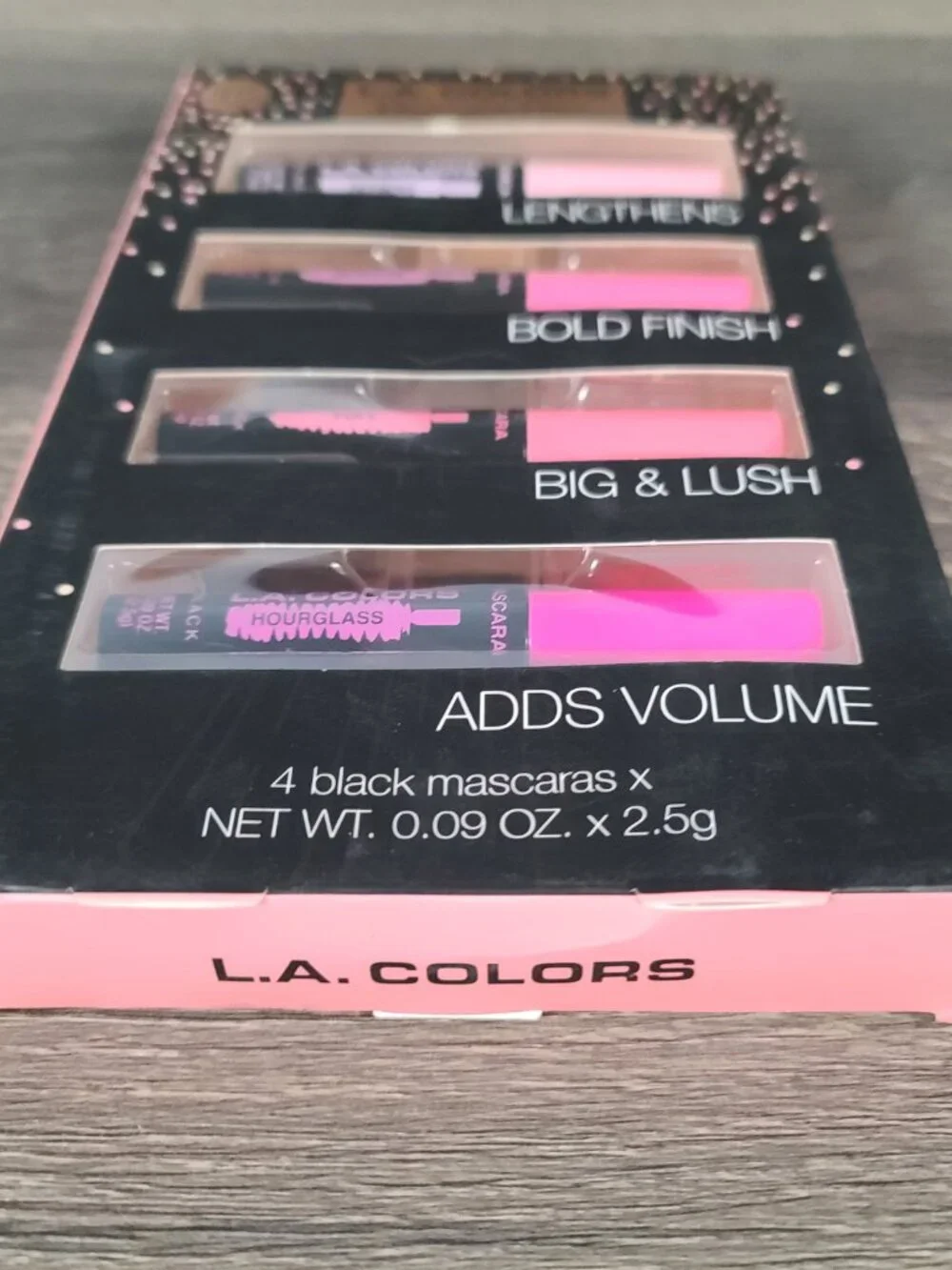 New L.A. COLORS Black Mascara Mix 4 Piece Set